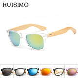 Wood Sunglasses Men Mirror Sun Glasses