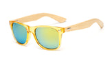 Wood Sunglasses Men bamboo Brand Designer Mirror Sun Glasses