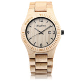 BigBen Luxury Brand Wood Watch Men Analog