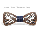 Hollow Wood Bow Ties for Mens Wedding Suits