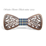Hollow Wood Bow Ties for Mens Wedding Suits