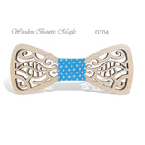 Hollow Wood Bow Ties for Mens Wedding Suits