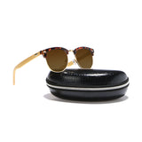 Sunglasses Bamboo Sunglasses 2017 Classic Modeling Eyeglasses For Women Half Frame Cat Eye