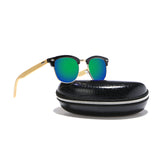 Sunglasses Bamboo Sunglasses 2017 Classic Modeling Eyeglasses For Women Half Frame Cat Eye