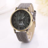 Vintage Wood Grain Watches Fashion Quartz Watch Wristwatch for Men