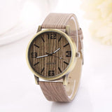 Vintage Wood Grain Watches Fashion Quartz Watch Wristwatch for Men