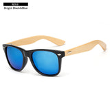 Fashion Sunglasses bamboo Women aviator Half Frame Glasses Driving UV400