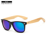 Fashion Sunglasses bamboo Women aviator Half Frame Glasses Driving UV400