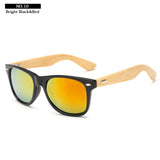 Fashion Sunglasses bamboo Women aviator Half Frame Glasses Driving UV400