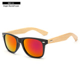 Fashion Sunglasses bamboo Women aviator Half Frame Glasses Driving UV400