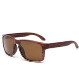 Wood Sunglasses Men Reflective Sun Glasses Outdoors Square Eyewear