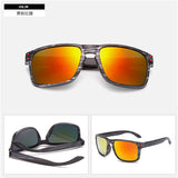 Wood Sunglasses Men Reflective Sun Glasses Outdoors Square Eyewear