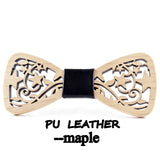 Hollow Wood Bow Ties for Mens Wedding Suits