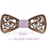 Hollow Wood Bow Ties for Mens Wedding Suits
