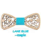 Hollow Wood Bow Ties for Mens Wedding Suits