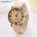 Vintage Wood Grain Quartz  Wristwatch