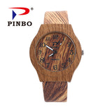 PINBO Fashion Wristwatch Fashionable Unique Leather Watchband Watch Women