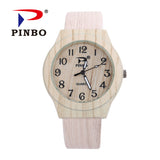 PINBO Fashion Wristwatch Fashionable Unique Leather Watchband Watch Women