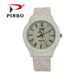 PINBO Fashion Wristwatch Fashionable Unique Leather Watchband Watch Women