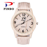 Retro Wooden Men Watch Erkek Saatler Latest Design