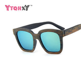 Retro Sunglasses Women Anti Wooden Brand Designer Mirror Original Wood Sun glasses