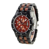 BEWELL Wood Wrist Watch Men