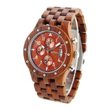 BEWELL Wood Wrist Watch Men