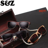 Fashion Vintage Sunglasses Men Hlaf Wood Wrap Gold Silver Metal Frame Classic Retro Eyewear glasses