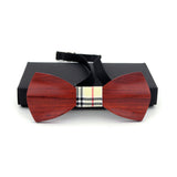 Fashion Men Women Wood Bow Tie 3D Handmade Butterfly