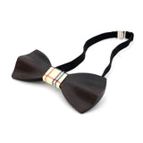 Fashion Men Women Wood Bow Tie 3D Handmade Butterfly
