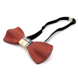Fashion Men Women Wood Bow Tie 3D Handmade Butterfly