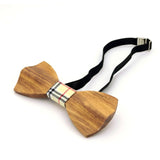 Fashion Men Women Wood Bow Tie 3D Handmade Butterfly
