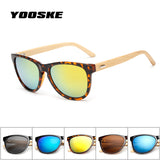 YOOSKE New Wood Sunglasses Women Bamboo