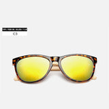 YOOSKE New Wood Sunglasses Women Bamboo