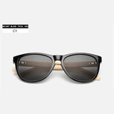 YOOSKE New Wood Sunglasses Women Bamboo