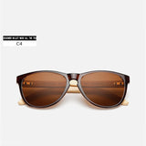 YOOSKE New Wood Sunglasses Women Bamboo