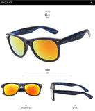 LongKeeper Fashion Cat Eyes Sunglasses Summer Style Wood Grain Sunglasses 9032