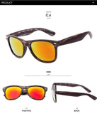 LongKeeper Fashion Cat Eyes Sunglasses Summer Style Wood Grain Sunglasses 9032