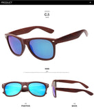 LongKeeper Fashion Cat Eyes Sunglasses Summer Style Wood Grain Sunglasses 9032