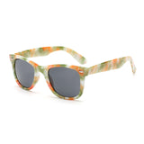 Fashion Square Sunglasses Men Women Brand Imitation Wood Temple Sunglasses For Male Eyewear