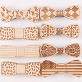Fashion Wood Elegant Gentleman Bow Ties