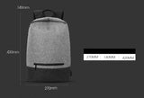 New Waterproof Backpack Fashion External USB Charge Backpack Anti theft Laptop