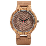Handmade Creative Wrist Watch Luxury Novel Genuine Leather Band Strap Bamboo Gift Nature Women