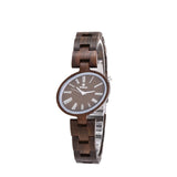 Wood Watch Women Watches Top Brand Wooden Women's Watches Oval Ladies Watch Clock