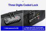 BOPAI Luxury Coded Lock Backpack for Travelling Business