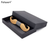 Wood Bow Tie For Men Neck Fashion Handmade Bow Ties Solid Beard Wooden