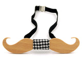 Wood Bow Tie For Men Neck Fashion Handmade Bow Ties Solid Beard Wooden