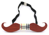 Wood Bow Tie For Men Neck Fashion Handmade Bow Ties Solid Beard Wooden