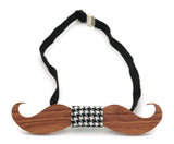 Wood Bow Tie For Men Neck Fashion Handmade Bow Ties Solid Beard Wooden