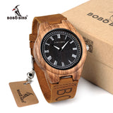 BOBO BIRD WO30 Classic Zebra Wooden Watch